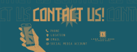 Quirky and Bold Contact Us Facebook Cover Image Preview