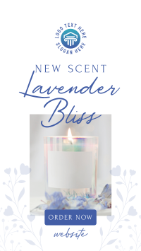 Lavender Bliss Candle Instagram Story