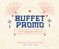 Elegant Oriental Buffet Promo Facebook Post