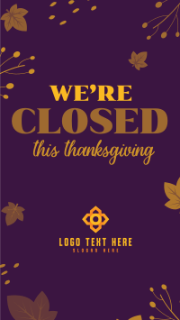 Closed On Thanksgiving TikTok Video