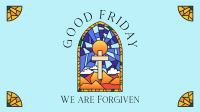 Good Friday Stained Glass YouTube Video Design