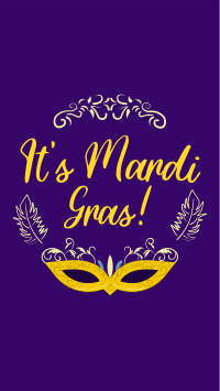 Fancy Mardi Gras Facebook Story Design