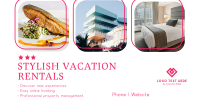 Stylish Vacation Rentals Facebook Ad