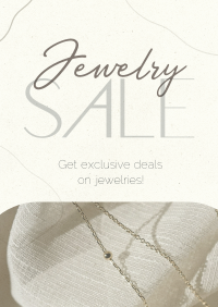 Clean Minimalist Jewelry Sale Poster