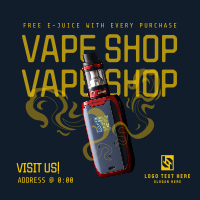 Vape Night Promo Instagram Post Design