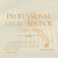 Legal Advisor At Your Service Linkedin Post