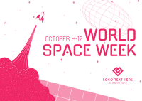 World Space Week Postcard