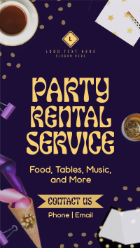 Party Rental Playful Instagram Reel Image Preview