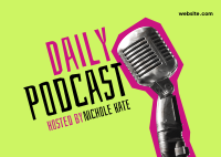 Daily Podcast Postcard Design