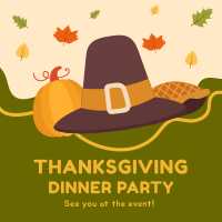 Thanksgiving Dinner Party Instagram Post