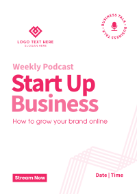 Simple Business Podcast Flyer