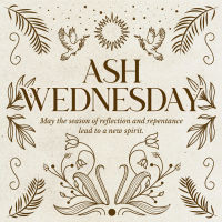 Rustic Ash Wednesday Instagram Post