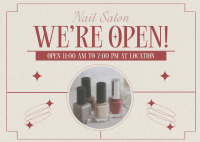 Modern Nostalgia Nail Services Postcard Image Preview