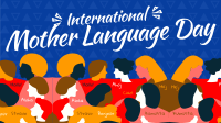 Abstract International Mother Language Day Video