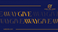 Minimalist Giveaway Facebook Event Cover