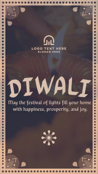 Peaceful Diwali Greeting Facebook Story Design