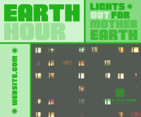 Mondrian Earth Hour Reminder Facebook Post