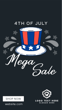 Festive Sale for 4th of July Facebook Story