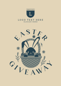 Easter Bunny Giveaway Poster