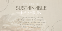 Chic Sustainable Fashion Tips Twitter Post