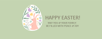 Colorful Easter Egg Facebook Cover