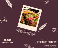 Fresh Food Delivery Facebook Post