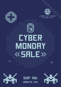 Pixel Cyber Monday Poster