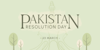 Pakistan Day Landmark Twitter Post