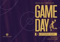 Basketball Game Day Postcard Design