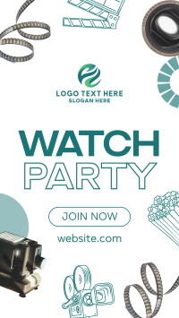 Watch Party Facebook Story Design