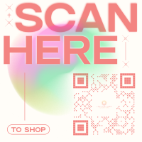 Vibrant Grainy Gradient QR Code