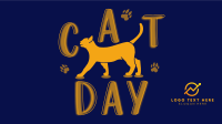 Happy Cat Day Animation
