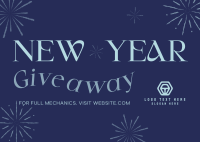 New Year Giveaway Postcard