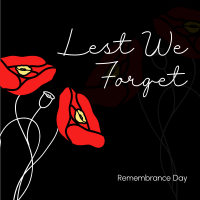 Remembrance Poppies Linkedin Post