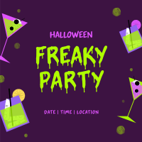 Freaky Party Instagram Post Design