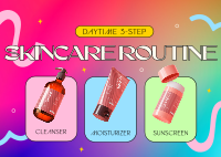 Daytime Skincare Routine Postcard