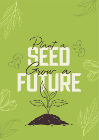 Earth Day Seed Planting Poster