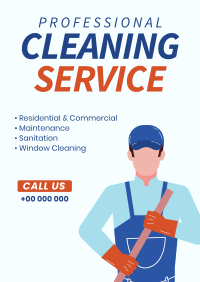 Janitorial Cleaning Poster