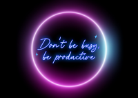 Be Productive Postcard