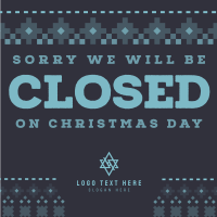 Generic Holiday Notice Instagram Post Design