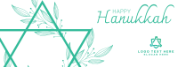 Floral Hanukkah Star Facebook Cover