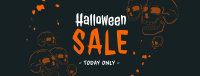 Halloween Skulls Sale Facebook Cover Image Preview