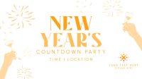 New Year Toast Countdown Facebook Event Cover