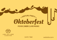 Virtual Oktoberfest Postcard Design