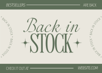 Minimalist Elegant Restock Postcard