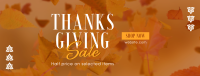 Thanksgiving Leaves Sale Facebook Cover