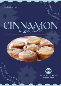 Tasty Cinnamon Rolls Poster