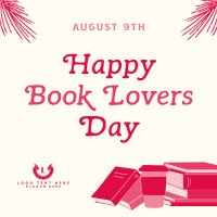 Happy Book Lovers Day Instagram Post Design