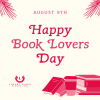 Happy Book Lovers Day Instagram Post
