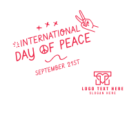 International Day of Peace Scribble Facebook Post